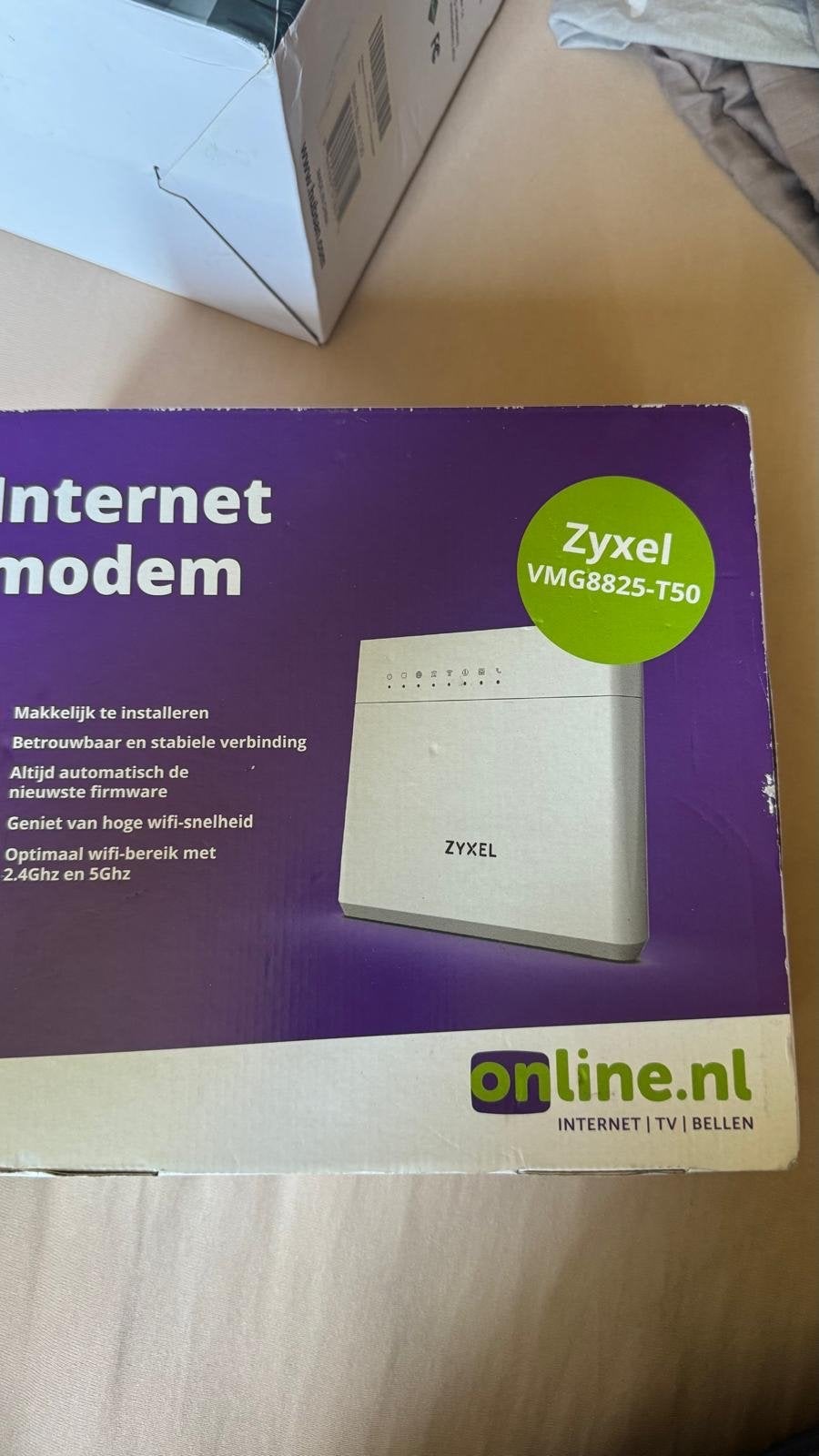 Zyxel VMG8825-T50 Internet Modem - Nieuw in doos, Ophalen of Verzenden, Nieuw, Router met modem