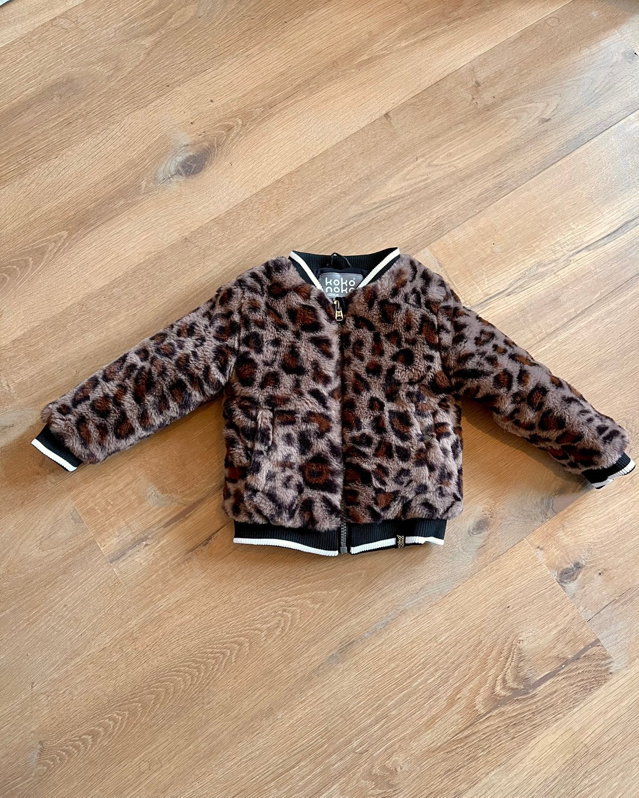 🌸 Koko Noko leopard tussenjas meisje maat 92 🌸, Ophalen of Verzenden, Zo goed als nieuw, Meisje, Jas