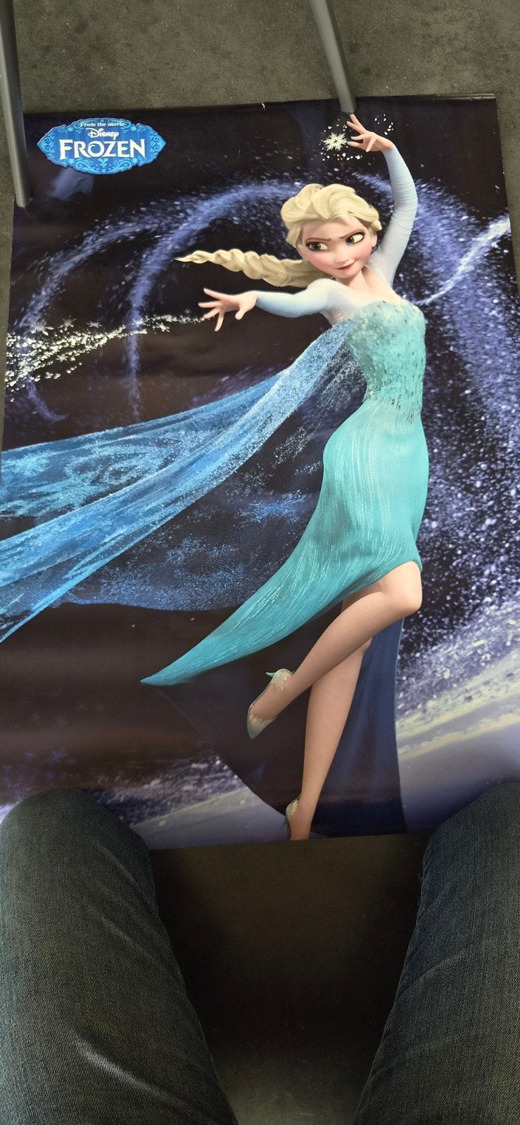Officiële Disney Frozen Elsa poster, Ophalen, A1 t/m A3, Film en Tv, Rechthoekig Staand