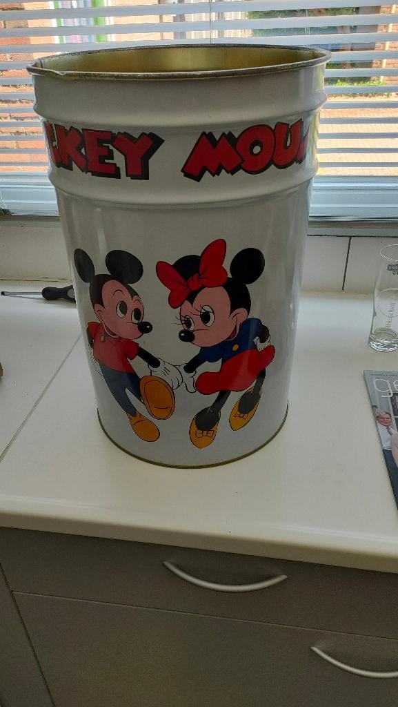 MICKEY MOUSE trommel, Ophalen of Verzenden, Overige figuren, Gebruikt, Overige typen