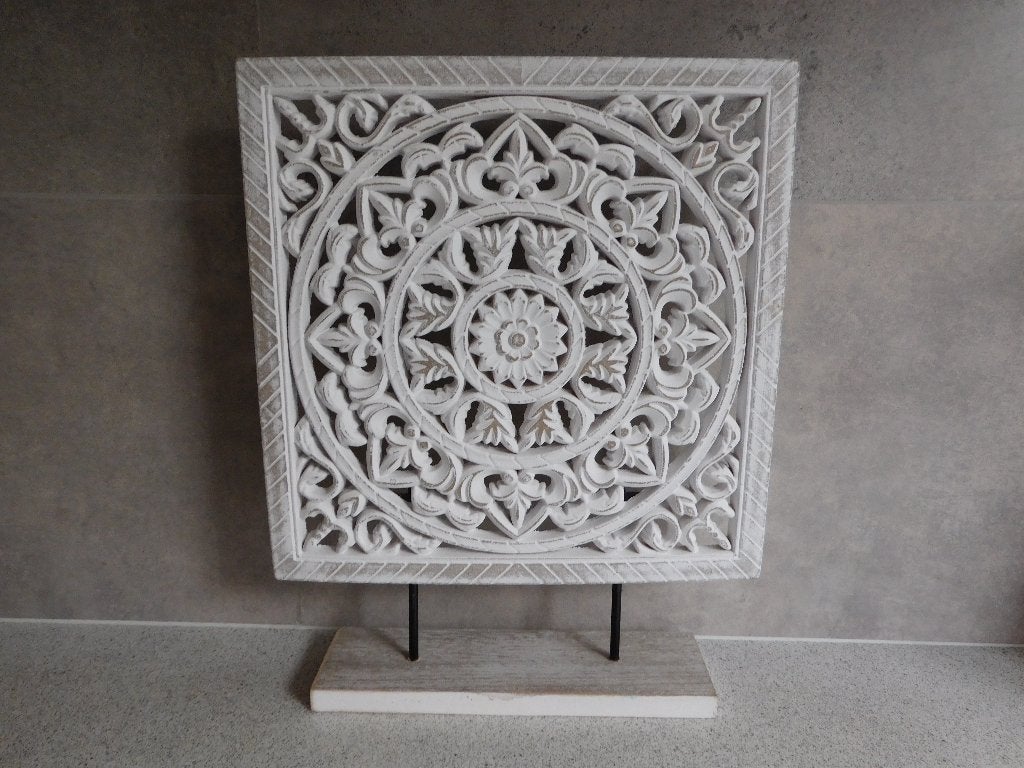 Raamscherm Mandala MDF - 29,5x37 cm, Oosters, 30 cm, Hout, Ophalen of Verzenden