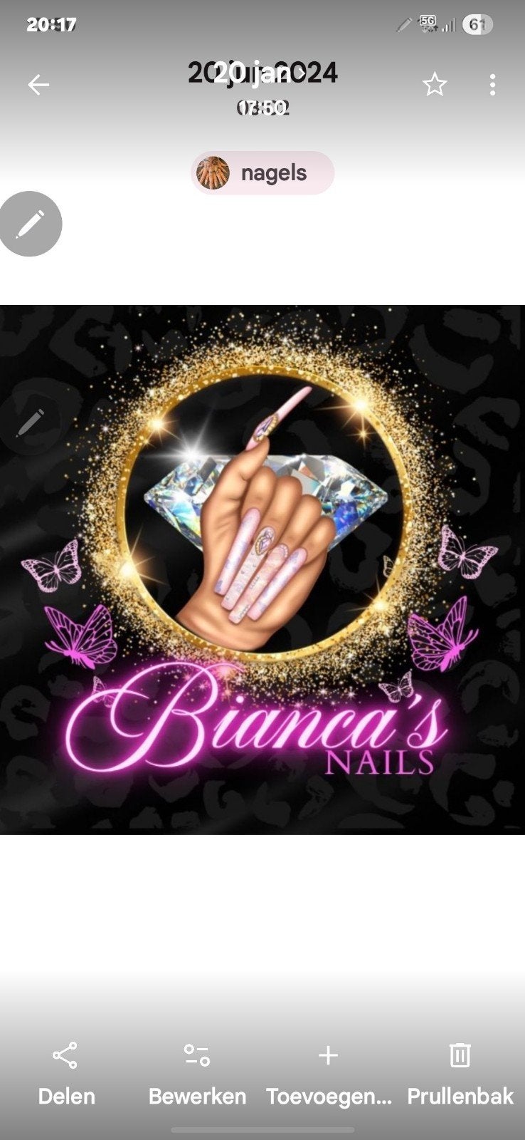 nagelstyliste acryl nagels, Sieraden, Tassen en Uiterlijk, Ophalen, Nieuw, Overige kleuren, Handen en Nagels