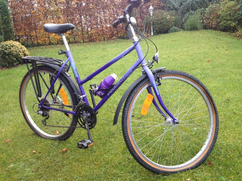 Peugeot Damesfiets - Paars, Goede Staat, Fietsen en Brommers, Fietsen | Dames | Sportfietsen en Toerfietsen, 26 inch, Velgrem