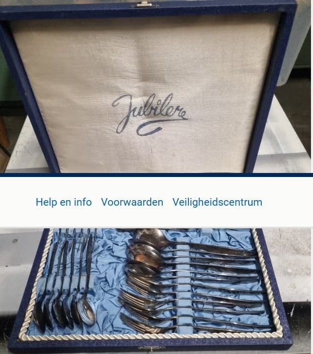 verzilverd bestek, Ophalen