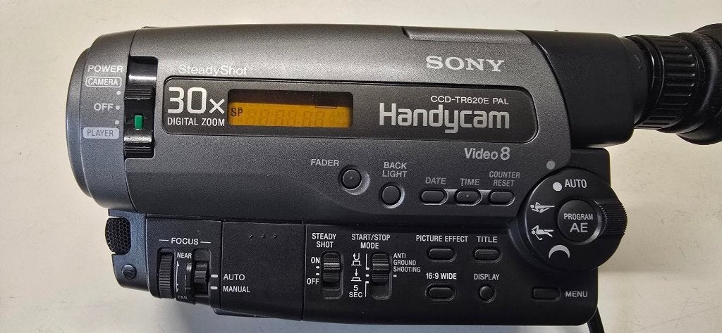 sony ccd-tr620e pal Handycam Video 8, Ophalen, Hi 8, Camera