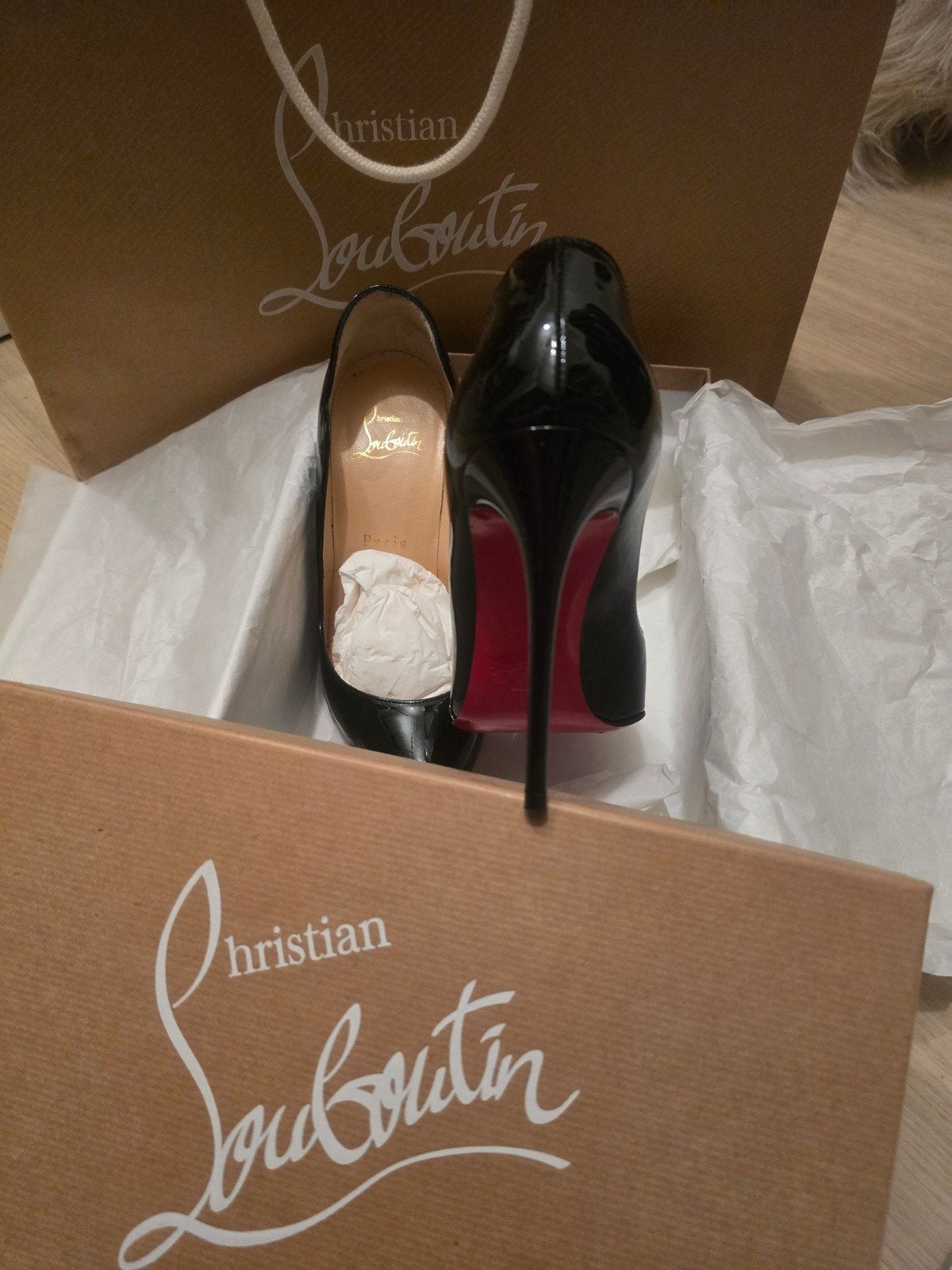 Originele Christian Louboutin Hakken Maat 36, Pumps, Zwart, Ophalen of Verzenden, Christian Louboutin