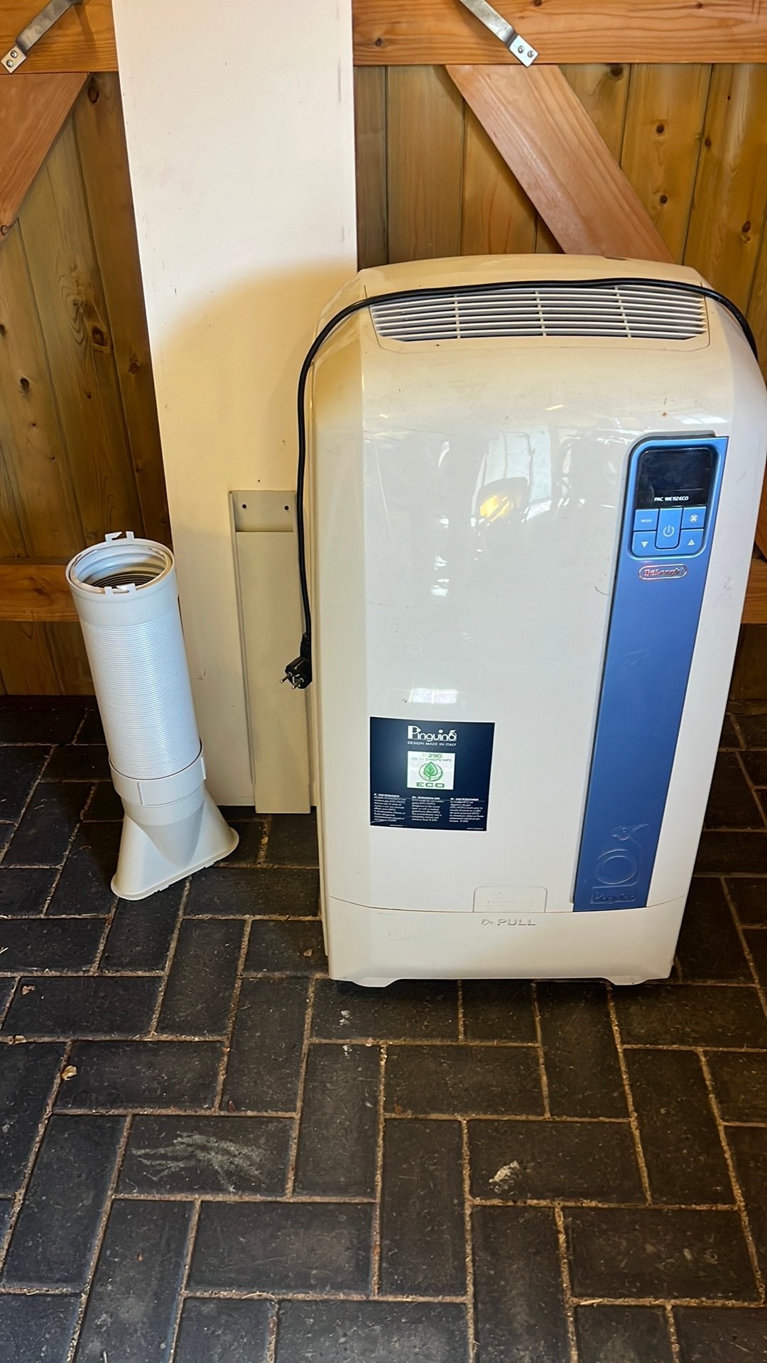 Mobiele airco incl. afstandsbediening, Ophalen, Gebruikt, Minder dan 60 m³, 3 snelheden of meer