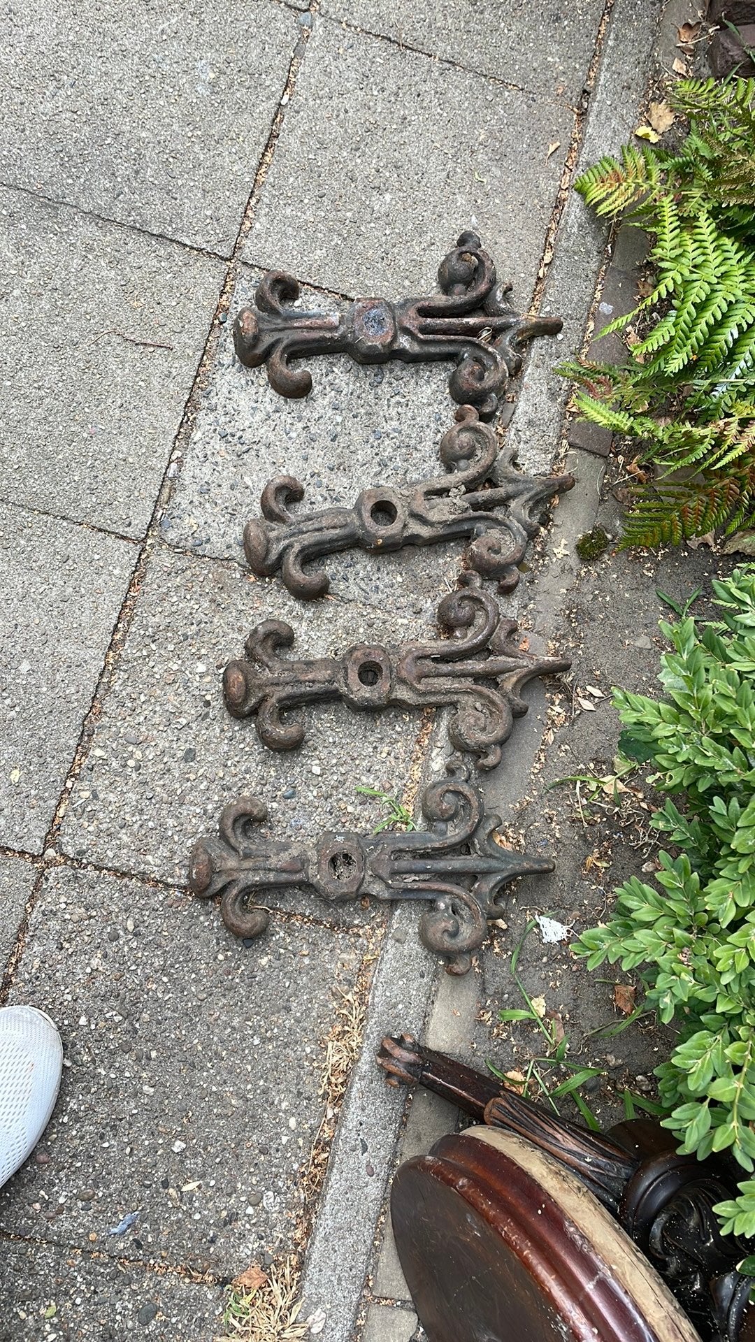 Set van 4 antieke muurankers, Ophalen of Verzenden, Zo goed als nieuw