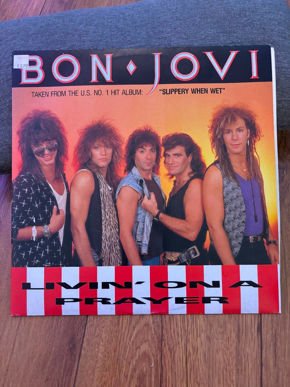 Bon Jovi - Livin' On A Prayer EP (Vinyl, 1986), Cd's en Dvd's, Vinyl | Rock, Hard Rock, Ophalen of Verzenden, Zo goed als nieuw