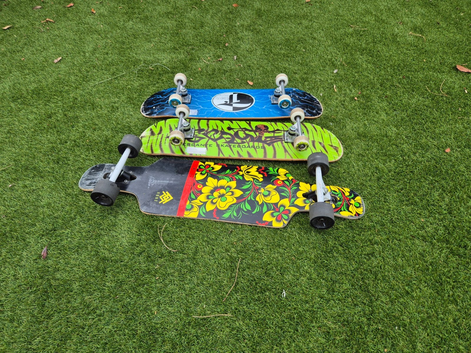 3 verschillende skateboards te koop, Ophalen, Gebruikt, Skateboard