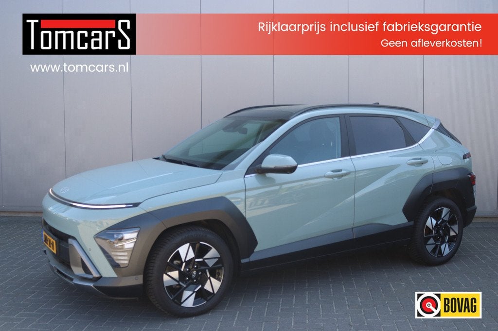 Hyundai KONA 1.6 T-GDI 199PK Automaat Premium Sky Leder/Wint, Auto's, Hyundai, 12 maanden, Gebruikt, Leder, Bedrijf