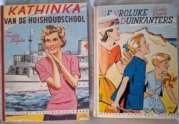 2 Freddy Hagers meisjeboeken, Ophalen of Verzenden, Gelezen, Freddy Hagers