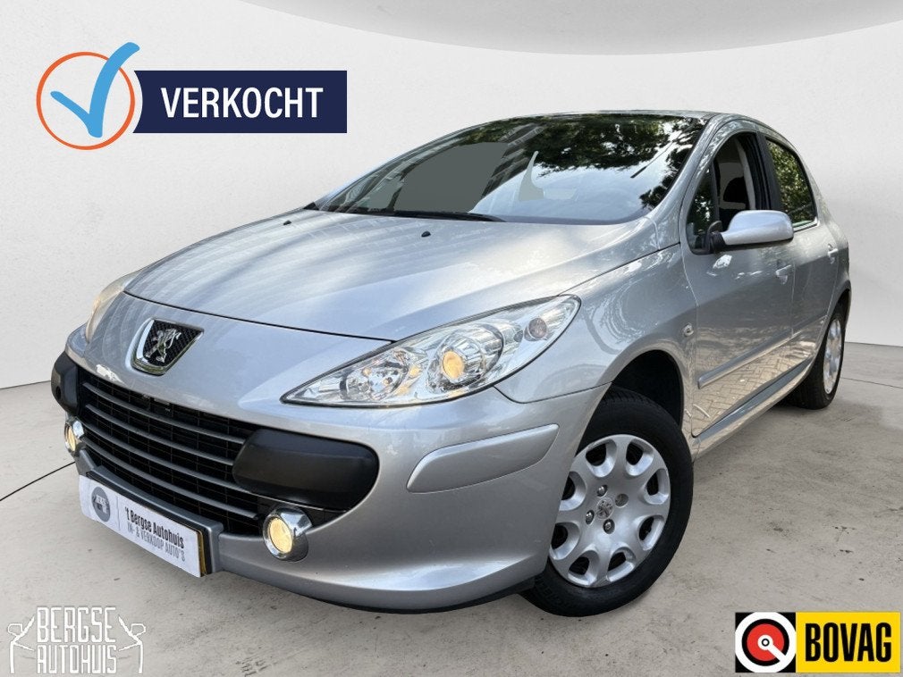 Peugeot 307 1.6 16V Oxygo Cruise Navi Ecc Pdc Trekhaak, Stof, Gebruikt, Zwart, 4 cilinders