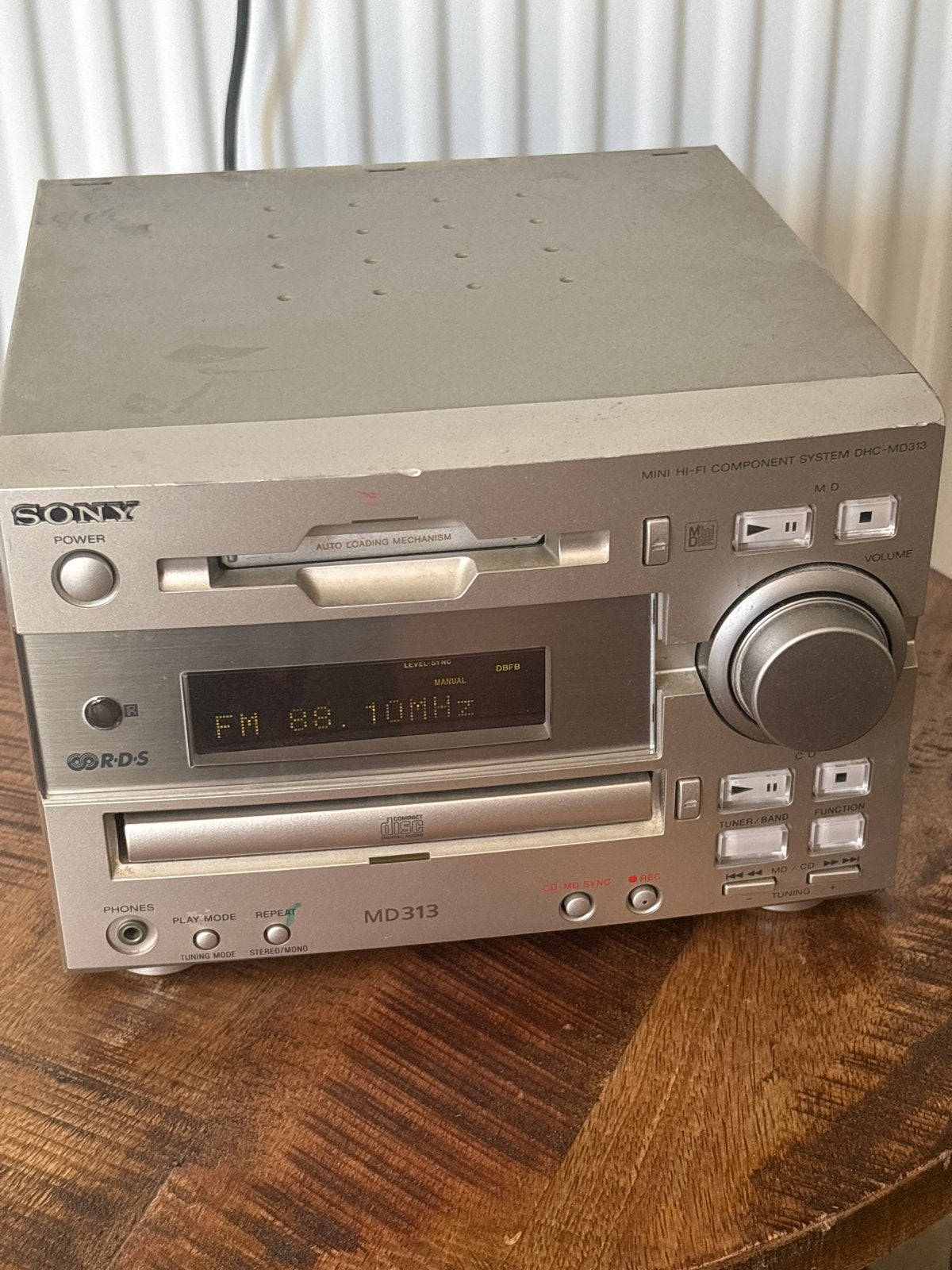 Sony Mini Hi-Fi Component System DHC-MD313 - Defect, Tuner of Radio, Ophalen of Verzenden, Microset, Sony