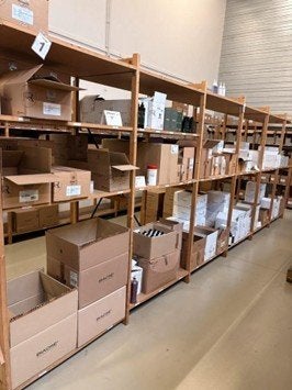 6 meter Lundia legbord stelling 70 x 208, Ophalen, Gebruikt