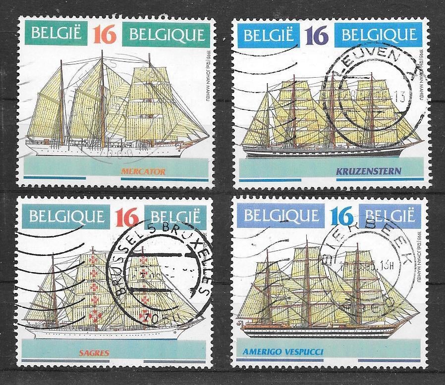 Belgie 1995  Schepen, Verzenden, Gestempeld