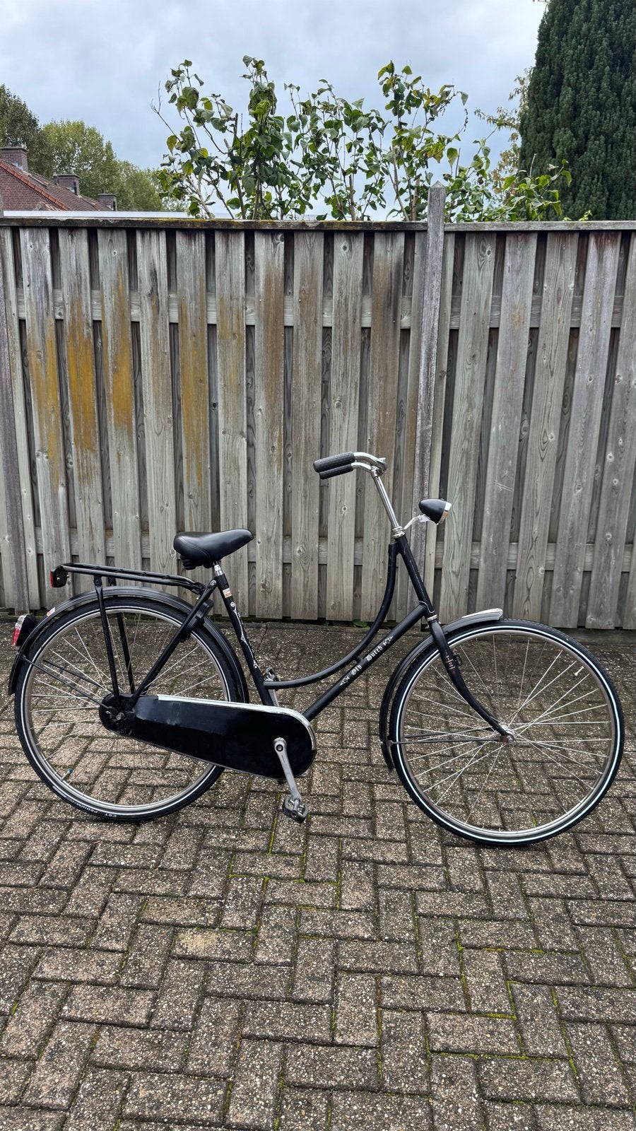 Batavus zwarte omafiets, 56 cm frame, technisch goed, 56 cm of meer, Ophalen, Gebruikt
