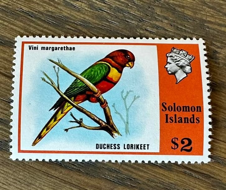 Salomonseilanden 1976 vogels postfris - Duchess Lorikeet, Ophalen of Verzenden, Postfris