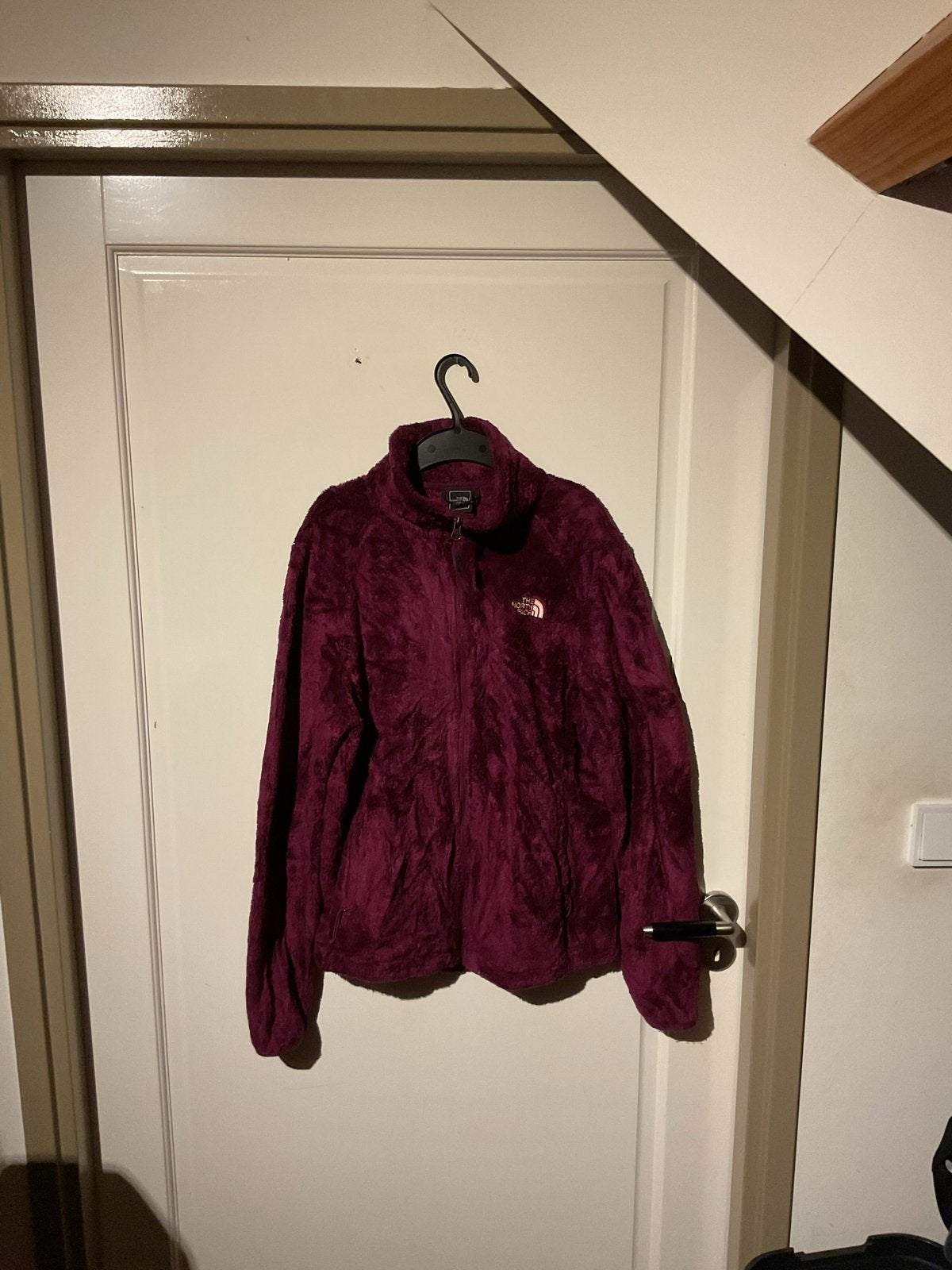 The North Face fleece jas voor dames - Maat L, Ophalen of Verzenden, Gedragen, Maat 42/44 (L), Rood