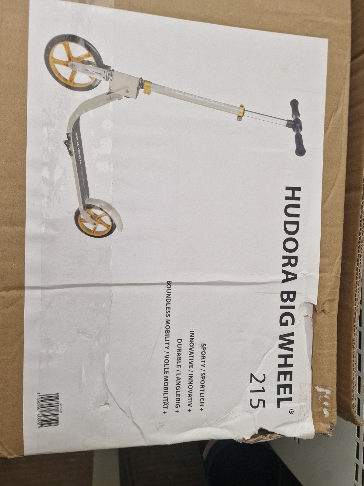 Hudora Big Wheel 215 step - zo goed als nieuw, Ophalen of Verzenden, Zo goed als nieuw, Gewone step, Hudora