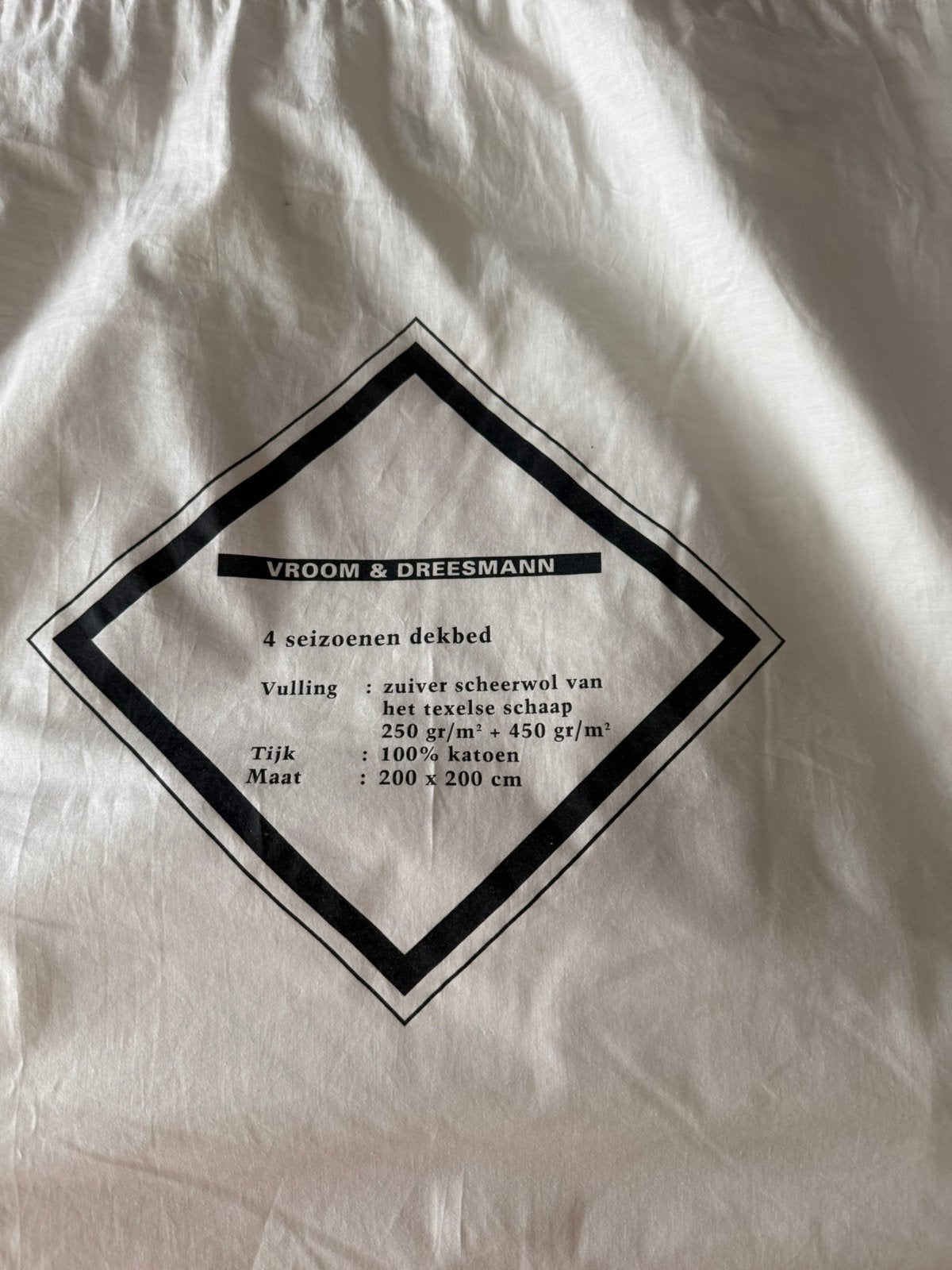 4 seizoenen scheerwollen dekbed 2 x 2 mtr, Ophalen of Verzenden, Zo goed als nieuw