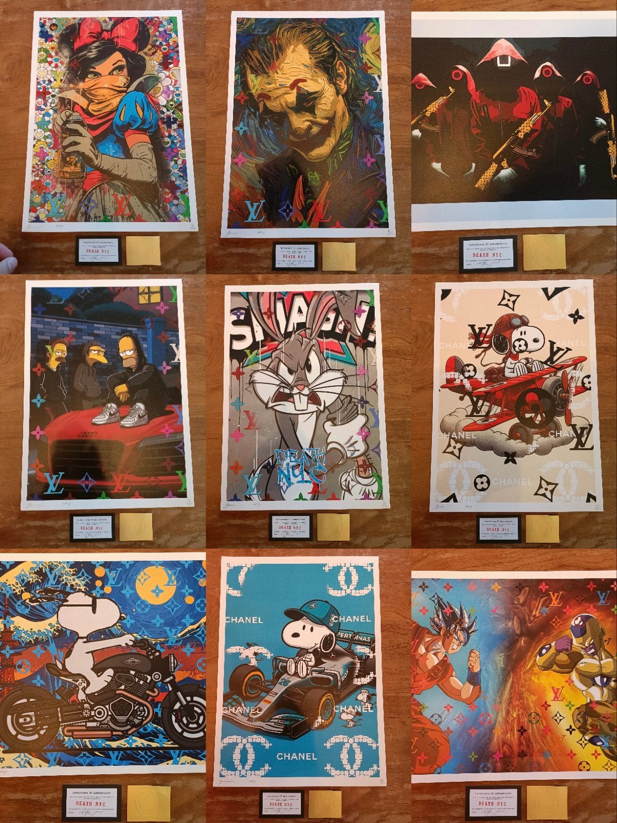 100 stuks Death NYC Lithografieën - Pop Art Collectie, Antiek en Kunst, Gelimiteerde oplage, Ophalen of Verzenden, Personages en Fantasiefiguren