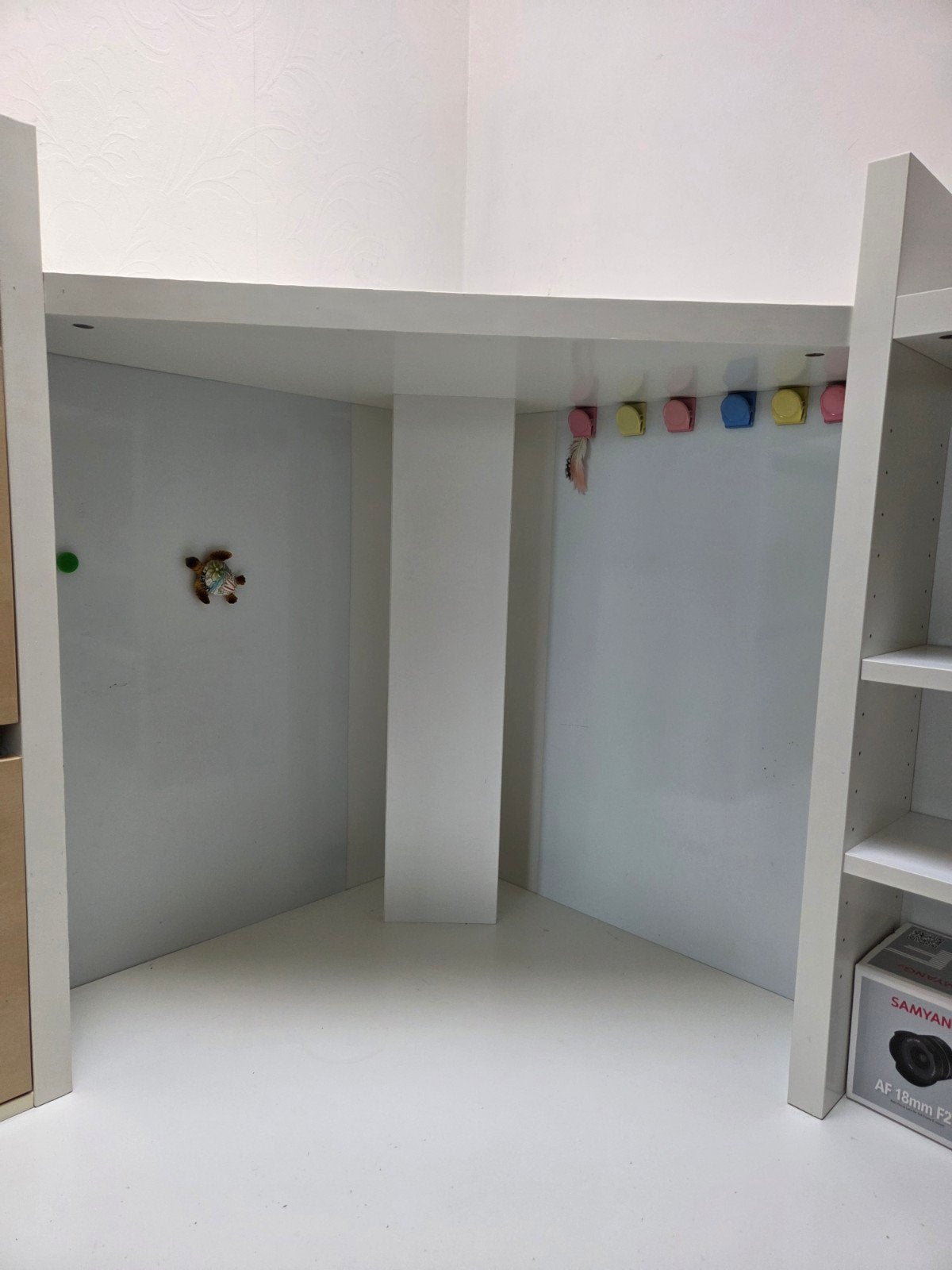 IKEA Micke Hoekbureau Wit - Compact en Functioneel, Huis en Inrichting, Bureaus, Ophalen, Gebruikt, Scandinavisch, Spaanplaat of MDF