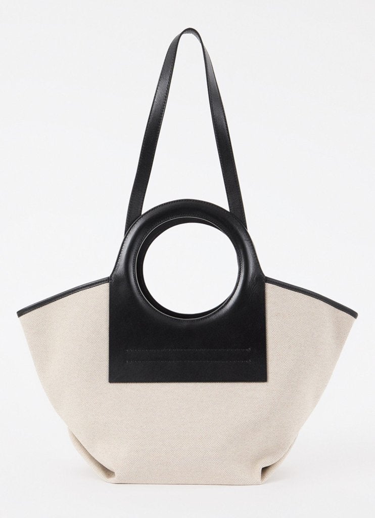 Hereu - Cala S schopper van canvas met kalfsleren details, Overige merken, Info@hereustudio.com, Overige kleuren, Nieuw