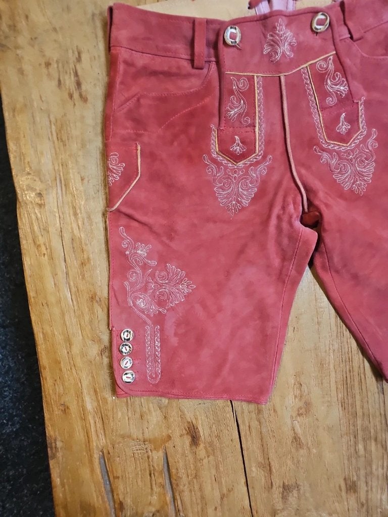 Lederhosen dames roze, Kleding | Dames, Maat 42/44 (L), Djt@dejuistetoon.eu, Ophalen of Verzenden, Zo goed als nieuw