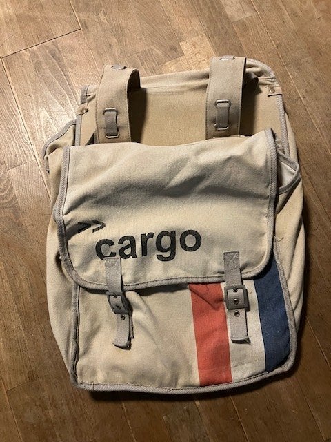 Dubbele fietstas | met Cargo print, Ophalen, Gebruikt