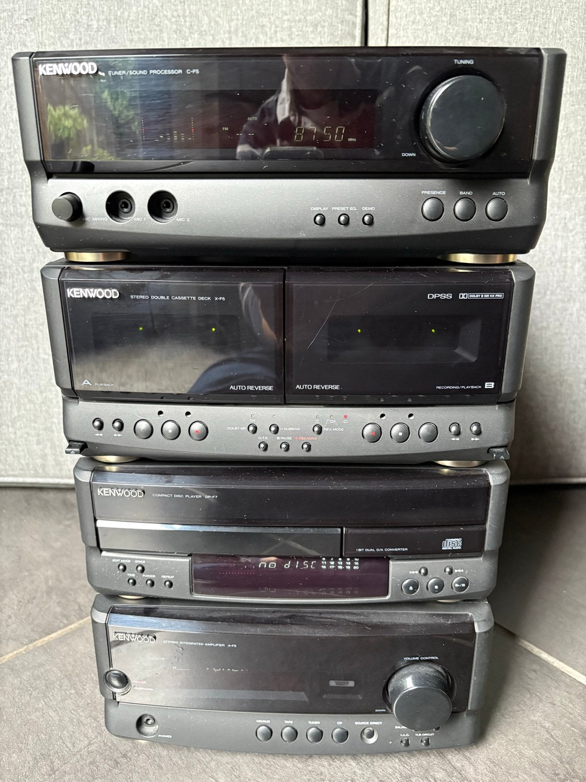 Kenwood UD-503 Hifi Set met Afstandsbediening en Boekjes, Ophalen, Gebruikt, Cassettedeck, Losse componenten
