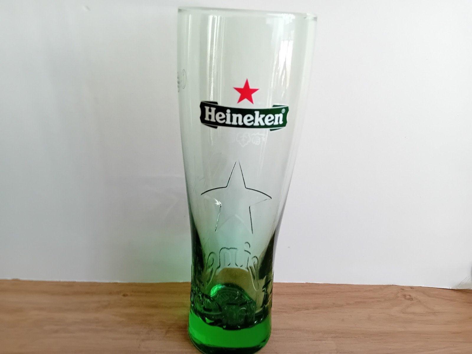 Groene Heineken glas 0,35cl, Ophalen of Verzenden, Nieuw, Glas of Glazen, Heineken