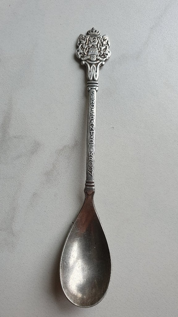 lepeltje Wapen – Gero spant de kroon, Ophalen of Verzenden