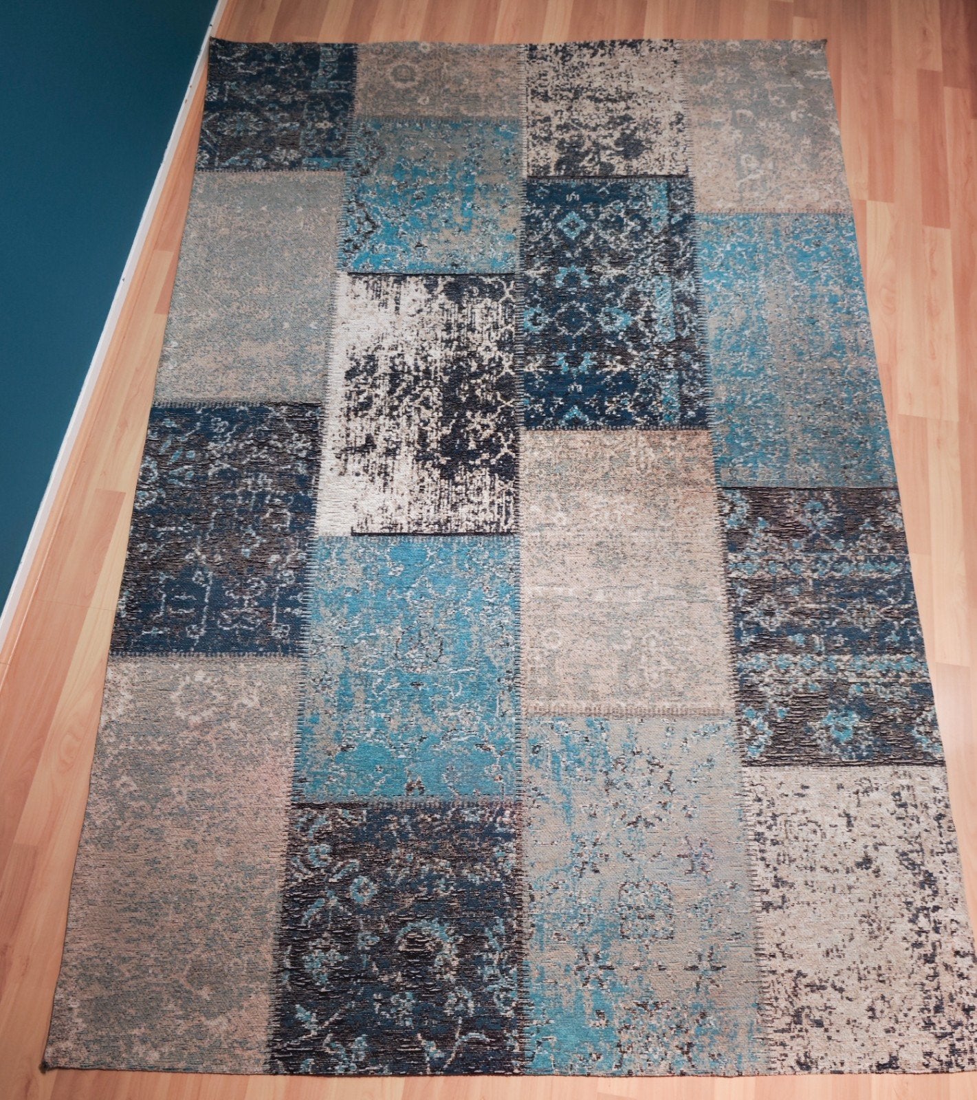Vintage patchwork vloerkleed van Flycarpets uit de Van Gogh, Ophalen