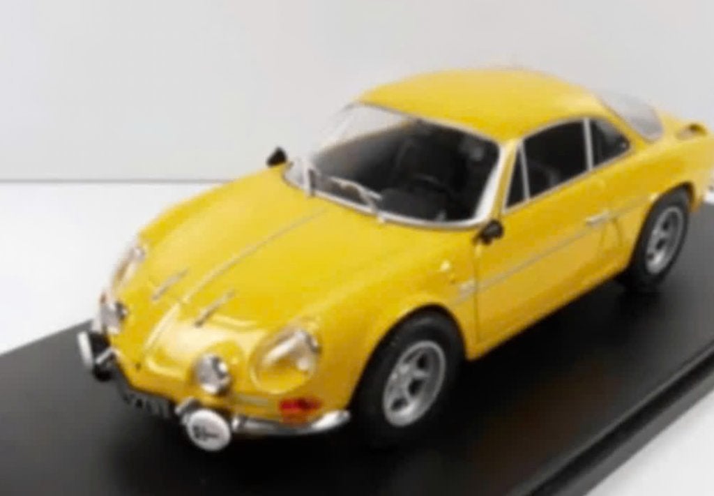 Alpine Renault A110 1971 Geel AUTO VINTAGE schaal 1/24 # 8