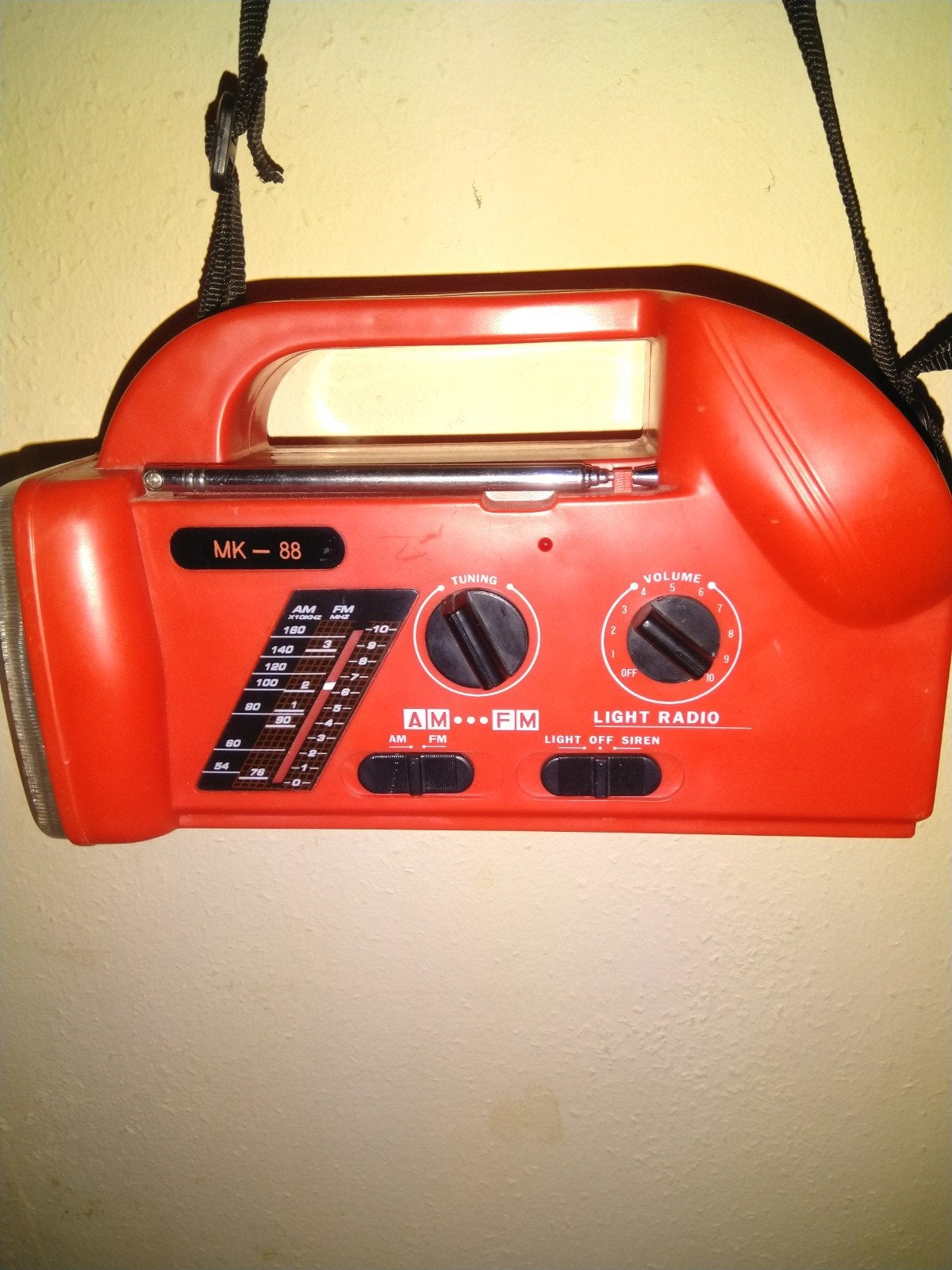 Survival radio lamp vintage uitvoering voor batt., Ophalen
