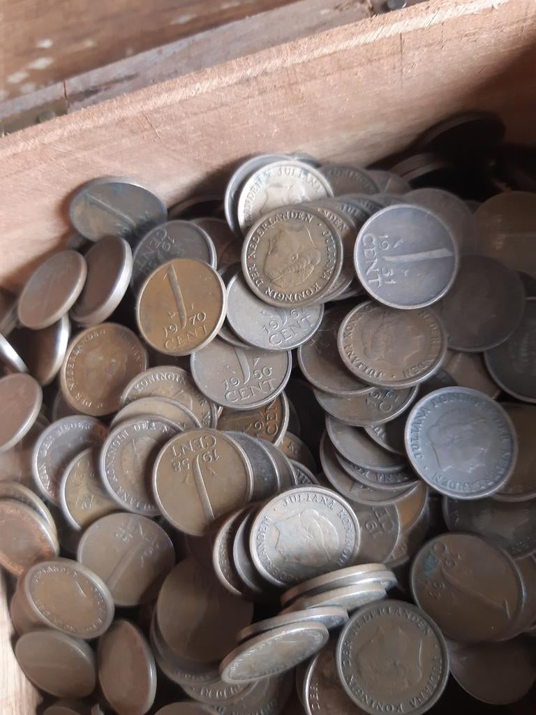 Verzameling centen 1950 t/m1979, Postzegels en Munten, Ophalen of Verzenden, Nederland, Munten