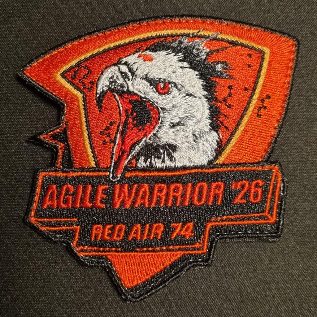 German Air Force TaktLwG74 Agile Warrior 2026 Patch, Ophalen of Verzenden, Luchtmacht, Amerika, Embleem of Badge