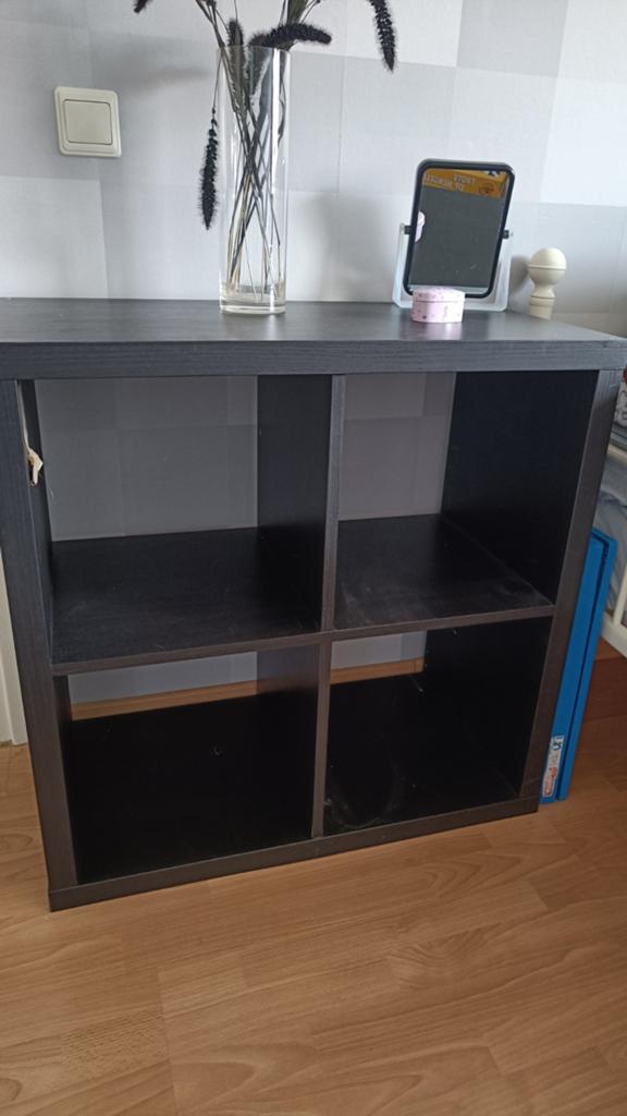 Open kastje 4 vaks. Zwart. Merk ikea., Huis en Inrichting, Kasten | Overige, Ophalen