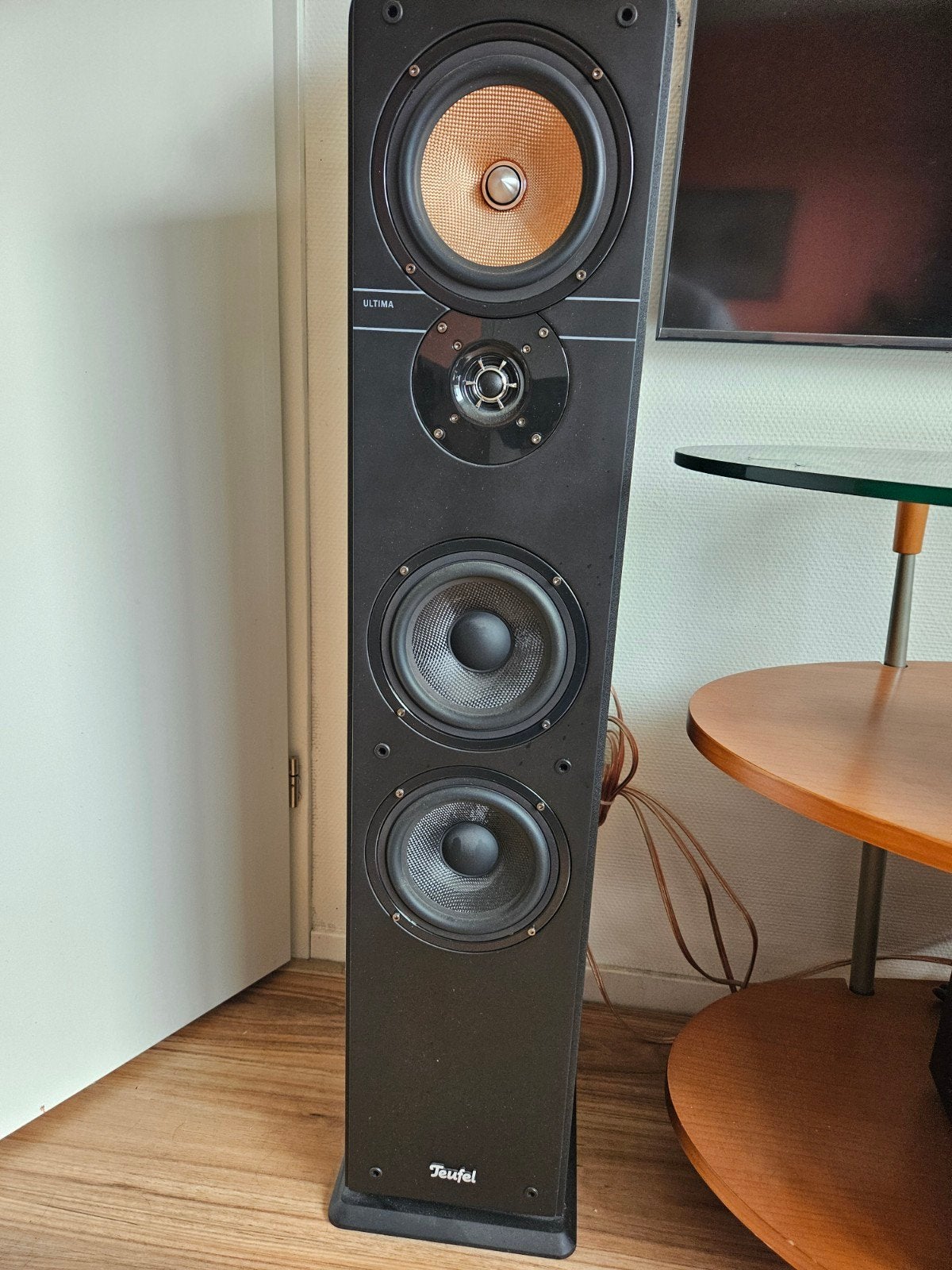 Teufel Ultima Vloerstaande Luidsprekers - Zwart, Audio, Tv en Foto, Luidsprekers, Ophalen of Verzenden, Overige merken