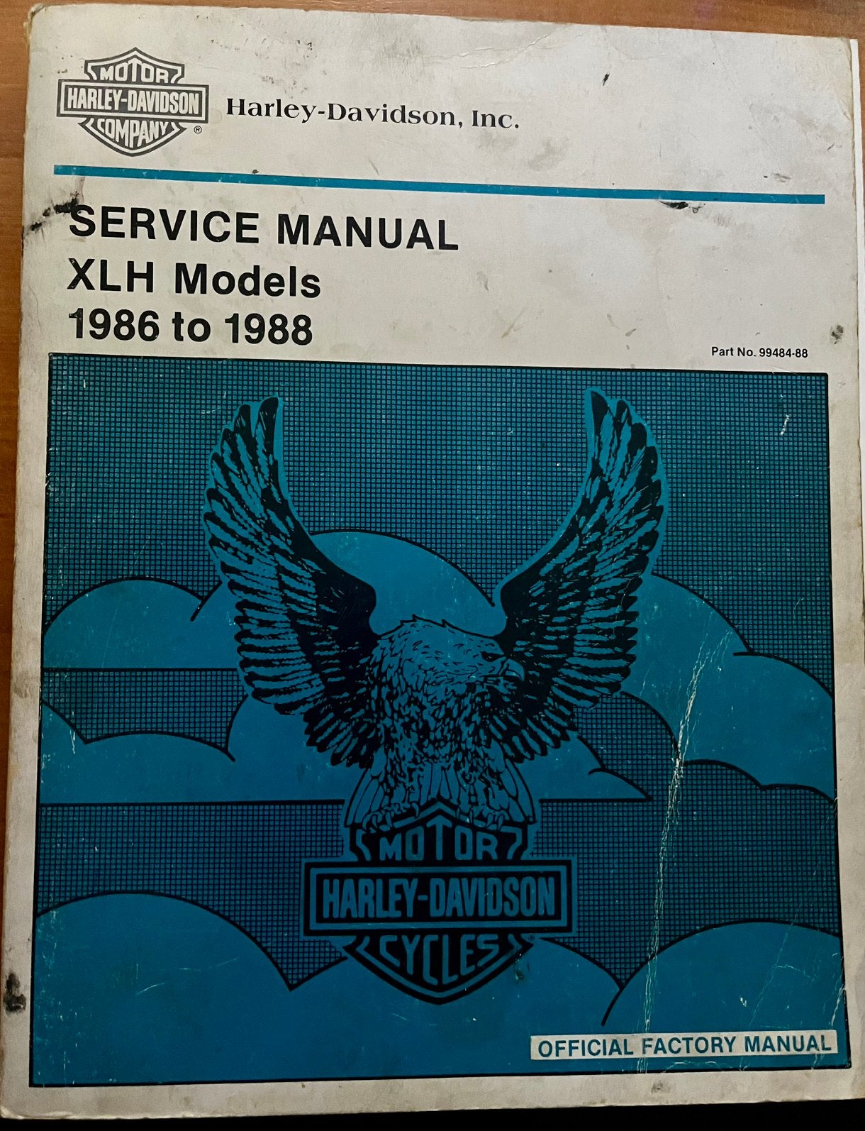 Harley Davidson service manual XLH 1986-1988, Ophalen of Verzenden, Harley-Davidson of Buell