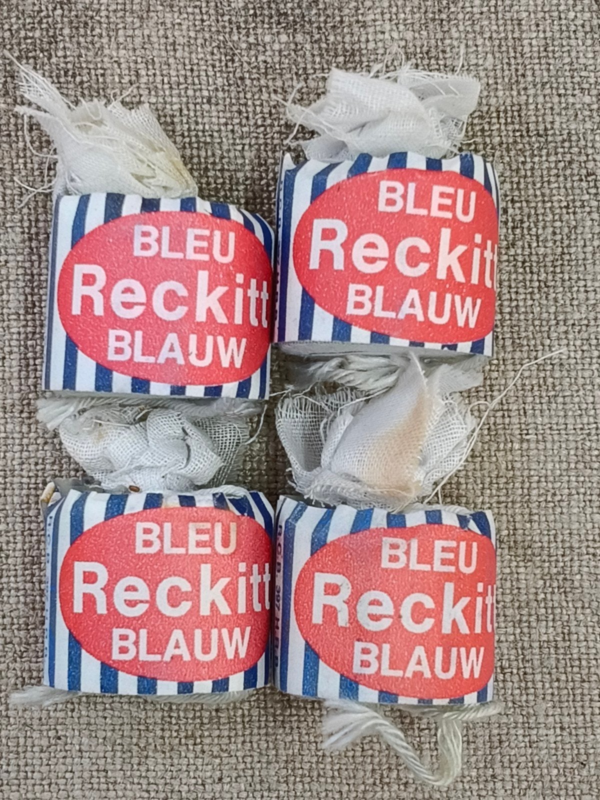 4 zakjes Reckitts blauwsel, Ophalen of Verzenden, Gebruikt
