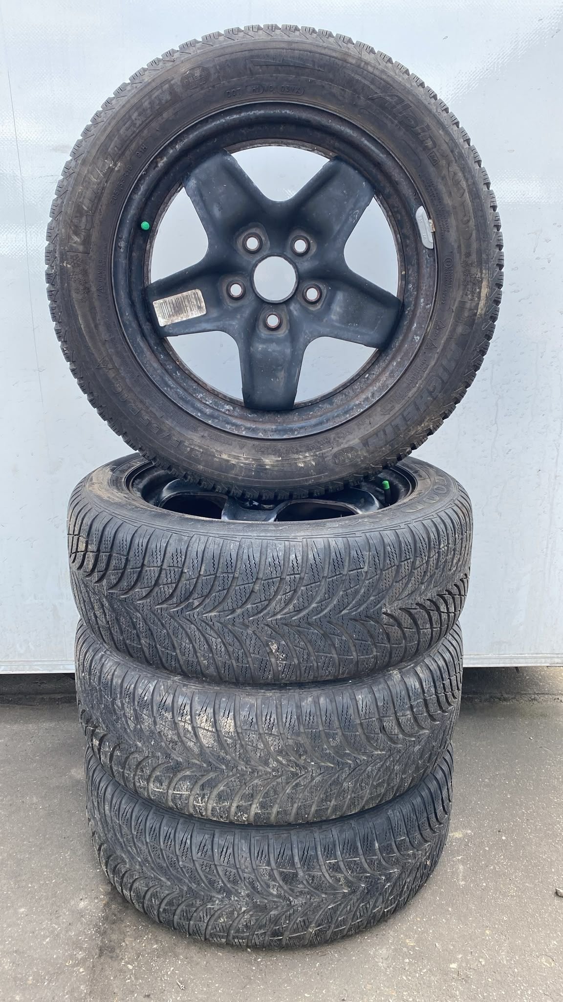 Volkswagen Caddy (2020 - ) Winter Banden Set 205-65-15 5x112, Auto-onderdelen, Banden en Velgen, Banden en Velgen, Gebruikt, Ophalen of Verzenden