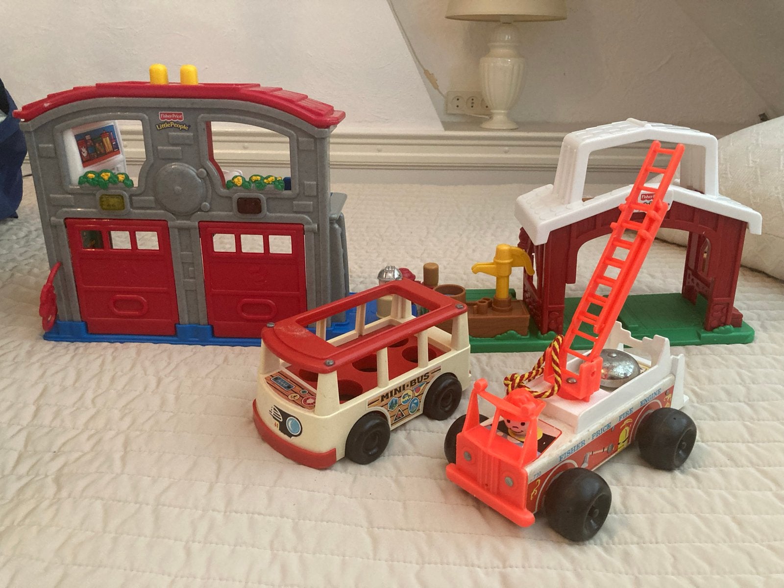 Vintage Fisher-Price Little People: Brandweerkazerne, Boerd, Ophalen of Verzenden, Gebruikt, Jongen of Meisje