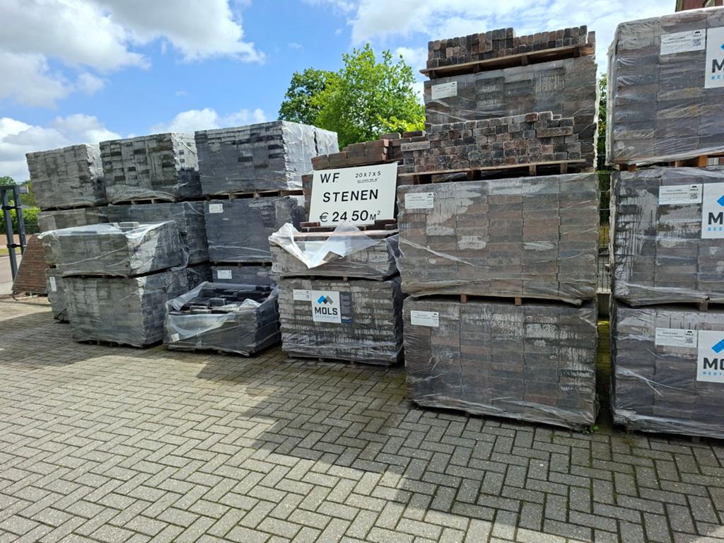 AANBIEDING Betonnen waaltjes diverse kleuren GOEDKOOP stenen, Tuin en Terras, Tegels en Klinkers, Nieuw, Klinkers, Beton, 10 m² of meer