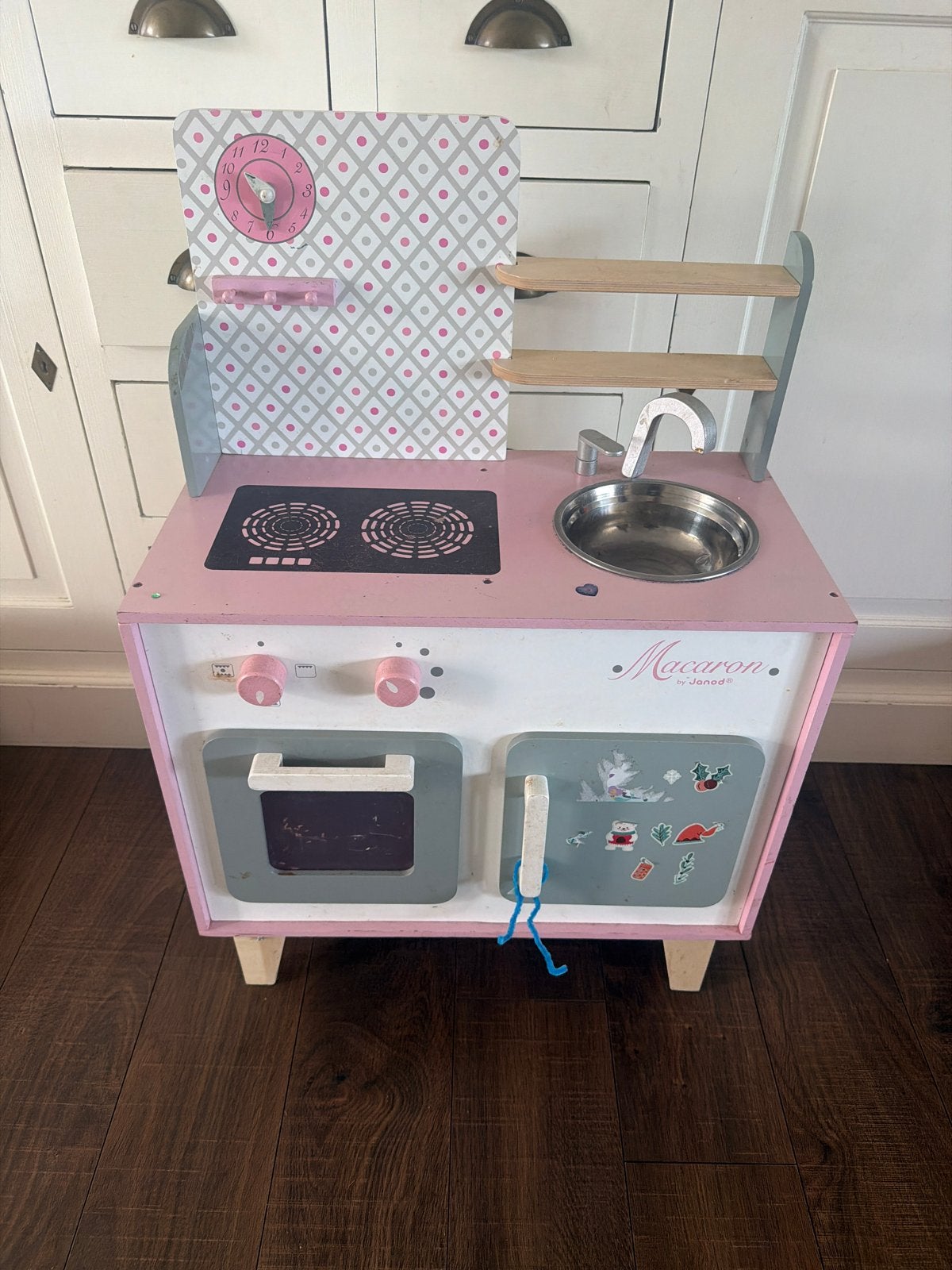 Janod Keukentje Macaron - Roze Speelkeuken, Ophalen of Verzenden, Gebruikt, Meisje
