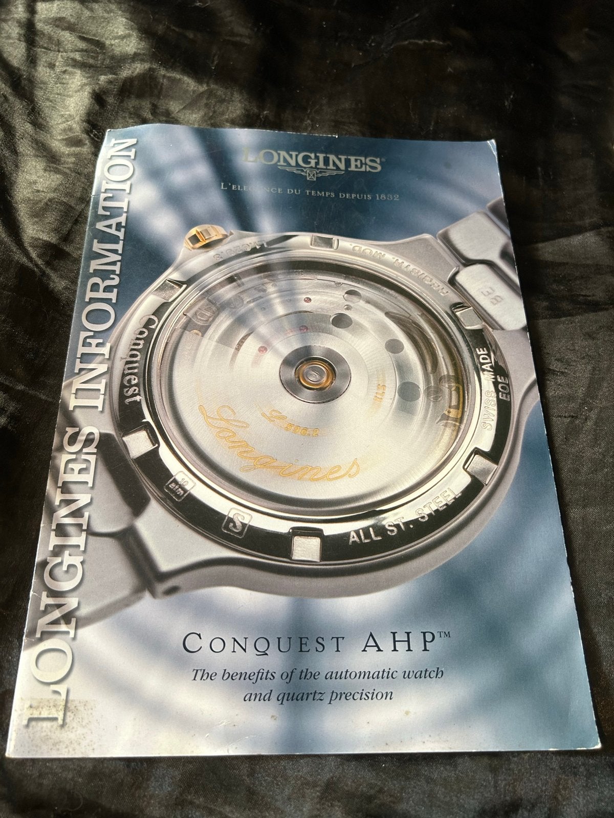 Longines Conquest AHP Informatie Brochure, Boeken, Ophalen of Verzenden, Zo goed als nieuw, Folder