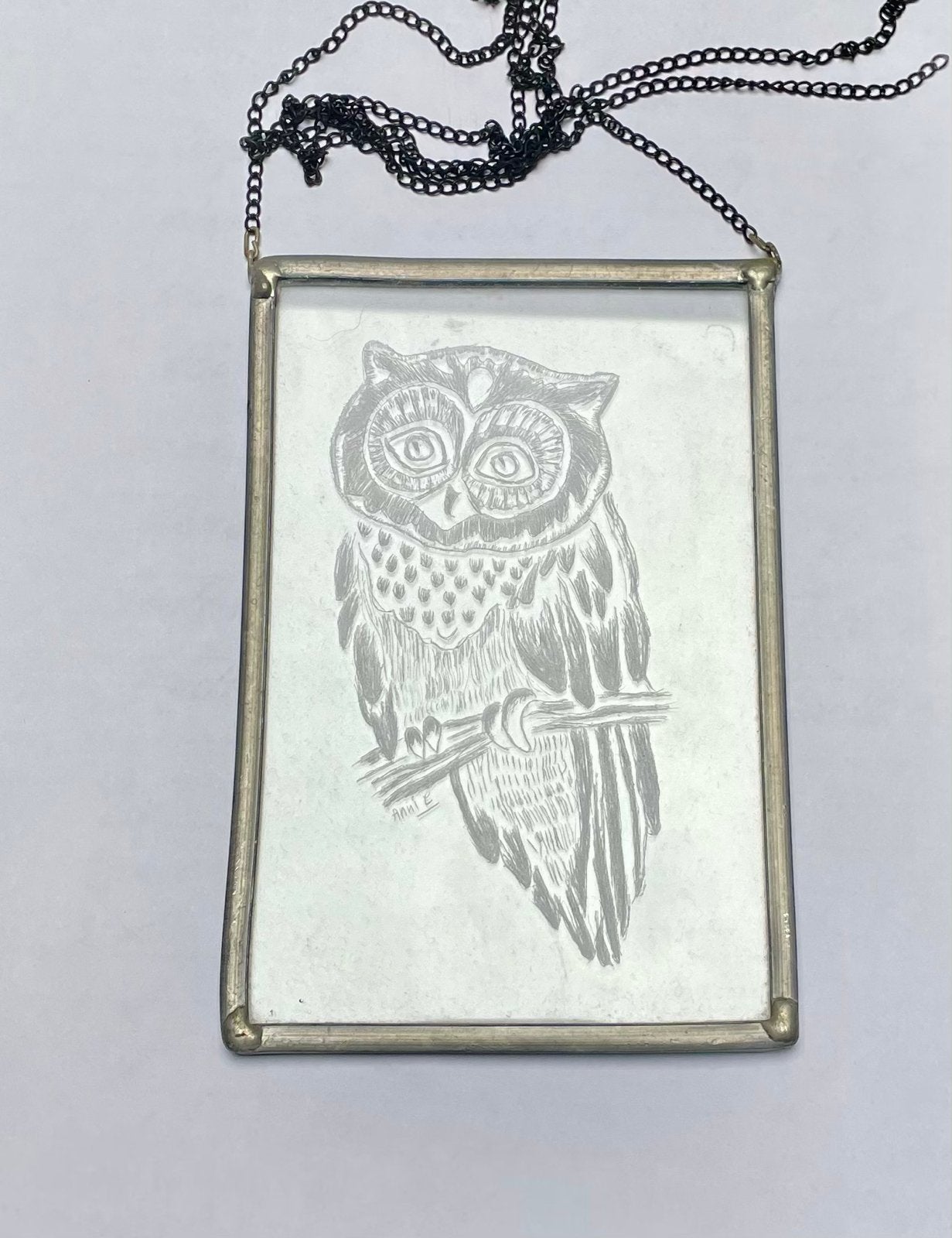 Uniek handgemaakte uil., Ophalen of Verzenden, Zo goed als nieuw, Zilver, Overige materialen
