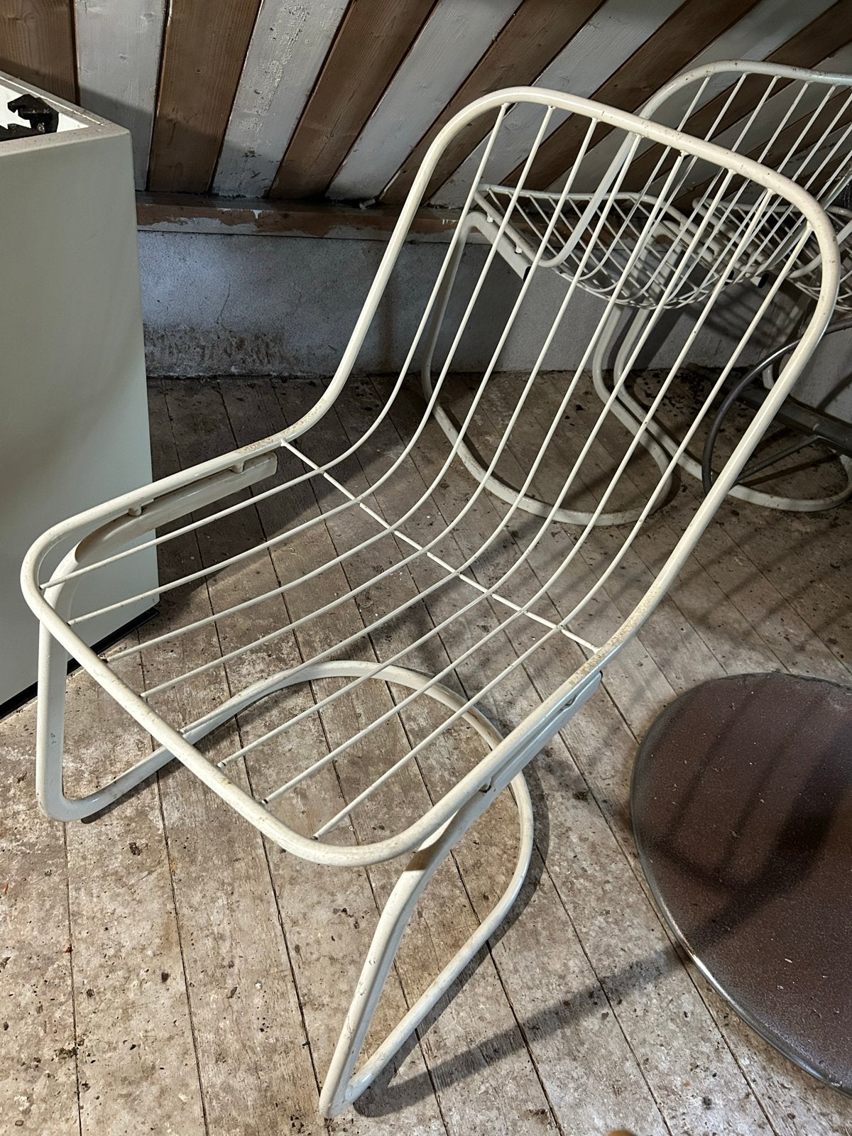 Vintage Gastone Rinaldi draadstaalstoelen (3 voor 100 euro), Ophalen