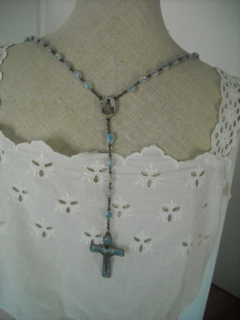 antieke brocante rozenkrans, Ophalen of Verzenden